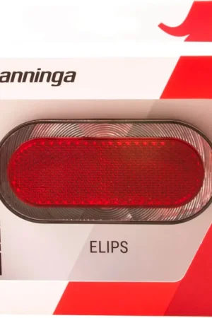 Finale Uitverkoop SPANNINGA achterlicht Elips Xb batterij 80mm