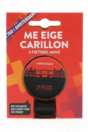 Flitsaanbieding NIET VERKEERD Amsterdam 750 fietsbel silhouet Mokum