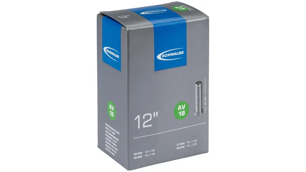 SCHWALBE INNER TUBE AV1B 32/40-203 40MM Beperkt Aanbod