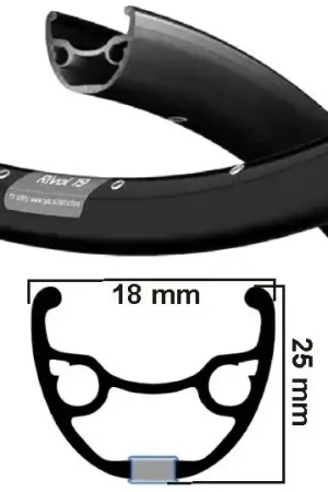 Finale Uitverkoop Ryde Velg rival 19 mat disc 27,5 (584) 32 gaats 14g mat zwart