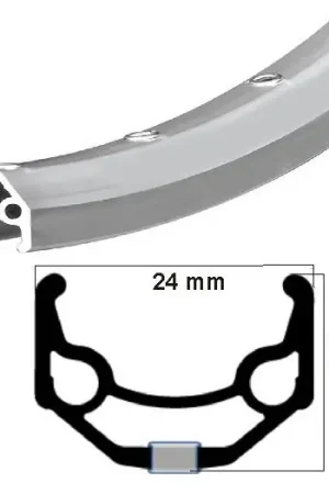 Direct Verzonden Ryde velg zac 19 zilver 24mm 26x1.75 32 gaats
