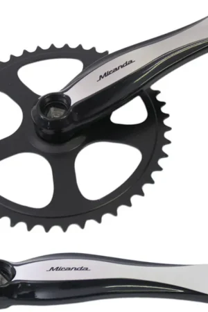 Gratis Retour Miranda crankset beta1 plus 46 tands 3 32 blad staal crank alu zwart