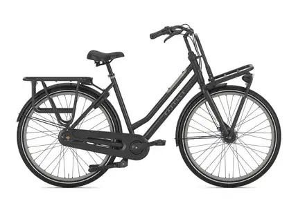 Koop Vandaag GAZELLE HeavyDutyNL Dames Black Mat 59cm 2021
