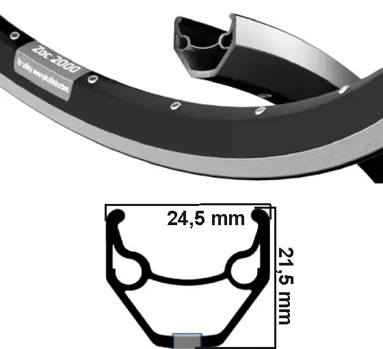 Meest Verkocht Ryde Velg zac 2000 mat zwart zilver 28 36 gaats 14g etrto 622