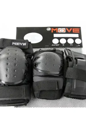 Move Skatebeschermset 3-delig kinderen junior zwart Fabrieksprijs