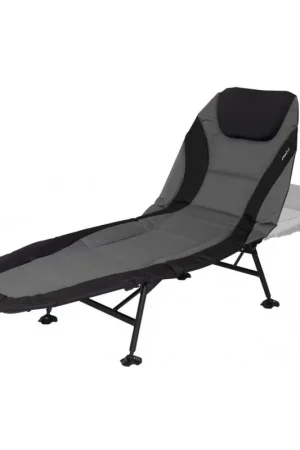 Speciale Aanbieding Eurotrail Ligbed 200 x 75 cm polyester antraciet zwart