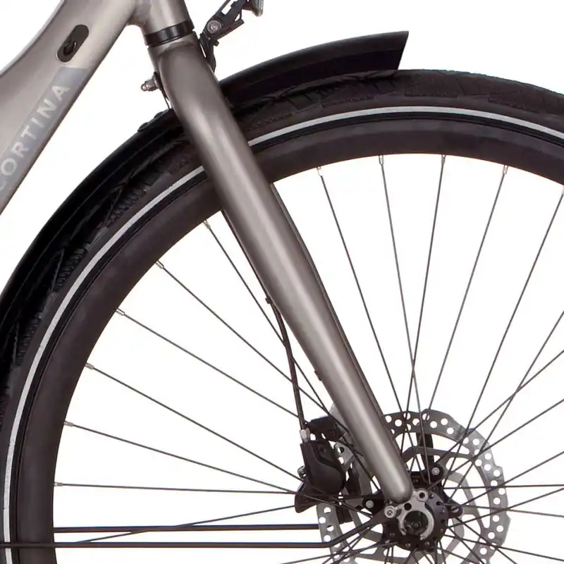Cortina voorvork E-Mozzo shadow silver matt Beperkt Aanbod