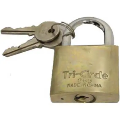 Tri-Circle Hangslot 32mm Grijs Sleutelslot Direct Beschikbaar