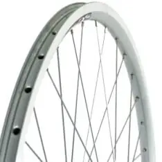 Roland voorwiel 28 uitval alu v-profil zilver zink spk Flitsaanbieding