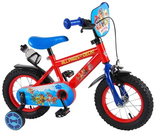 Paw Patrol Kinderfiets - Jongens - 12 inch - Rood Blauw Hete Deal