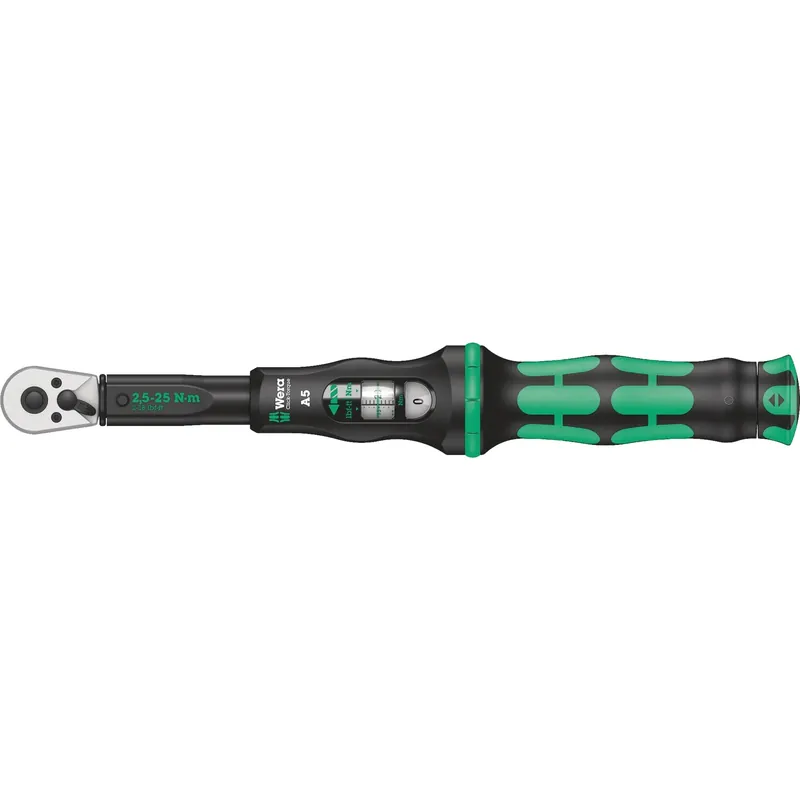 Wera click-torque a 5 draaimomentsleutel met omschakelratel (zwart groen) Bestseller